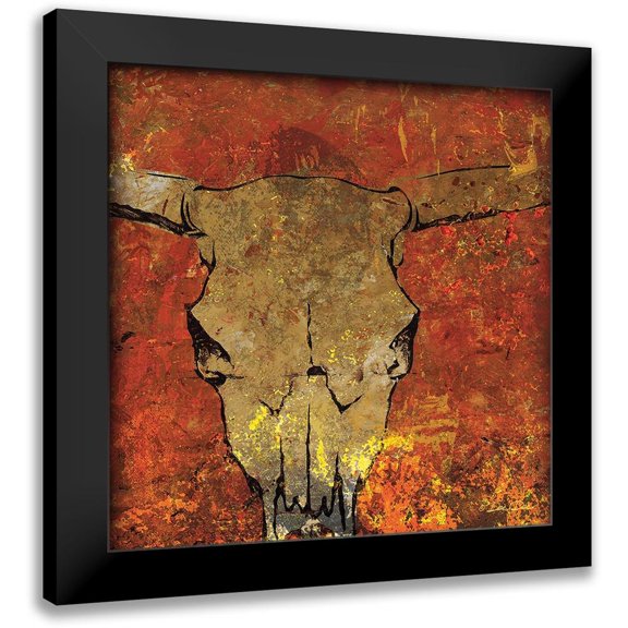 Dee Dee 20x20 Black Modern Framed Museum Art Print Titled - Skull