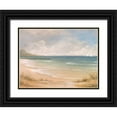 thumbnail image 1 of Dee Dee 24x19 Black Ornate Wood Framed with Double Matting Museum Art Print Titled - Pier View, 1 of 4