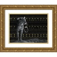 thumbnail image 1 of Dee Dee 32x25 Gold Ornate Wood Framed with Double Matting Museum Art Print Titled - Patterned Leopard, 1 of 4