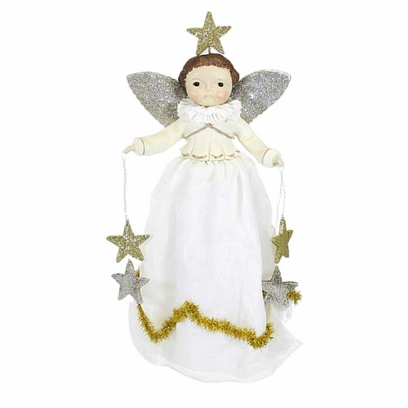 Dee Harvey Tatiana Tree Topper - One Tree Topper 17.25 Inch, Polyresin - Christmas Angel Free Standing 81176
