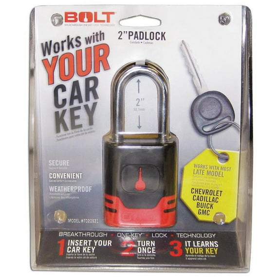 Dee Zee 7018518 Type GM-B Bolt Padlock, 9/32 in Dia x 2 in W