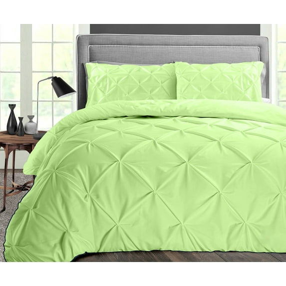 Dee's Collection Twin/Twin XL 3pc Microfiber Comforter with Matching Pillowcases, Sage Pinch