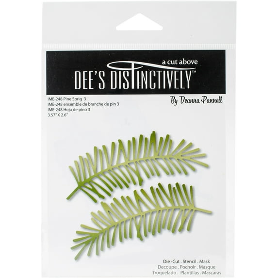 Dee's Distinctively Dies-Pine Sprig 3 3.57"X2.6"