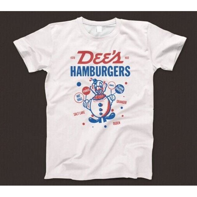 Dee's Hamburgers DriveIn T Shirt 1026 Fast Food Clown Utah Salt Lake