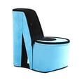 thumbnail image 1 of DeeHome 9" Tall Display Jewelry Box with Hidden Storage, High Heel Shoe Design, Turquoise Velvet, 1 of 5
