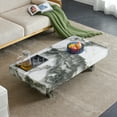 thumbnail image 1 of DeeHome A modern and practical coffee table with black and white patterns. Made of MDF material. The fusion of elegance and natural fashion 47.2"* 23.6"* 12 ", 1 of 9