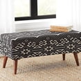 thumbnail image 1 of DeeHome Black and White Upholstered Storage Bench, 1 of 6