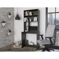 thumbnail image 1 of DeeHome Compu Hutch Desk, Four Shelves, Writing Desk, One Lower Shelf -Black, 1 of 6
