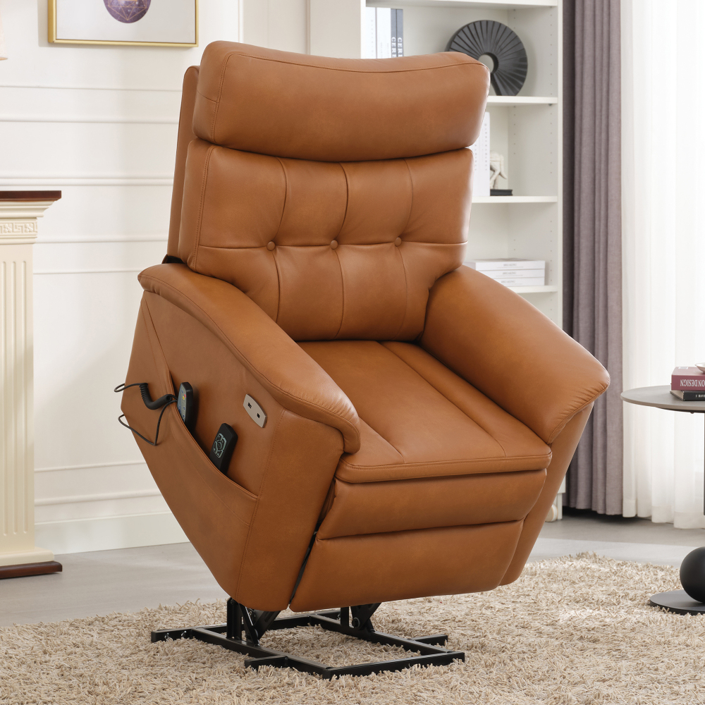 DeeHome Dual Motor Power Lift Recliner Chair for Elderly, One Touch ...