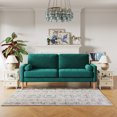 thumbnail image 1 of DeeHome JOS 67.7'' 3 seater Sofa Couch for Living Room, Modern Sofa,Small Couches for Small Spaces,Upholstered 3-Seater Couch for Bedroom, Apartment, Home Office, Tool-Free Assembly,Green, 1 of 8