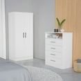 thumbnail image 1 of DeeHome Lansing White 2 Piece Bedroom Set, 1 of 6