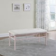 thumbnail image 1 of DeeHome Powder Pink Bench, 1 of 7