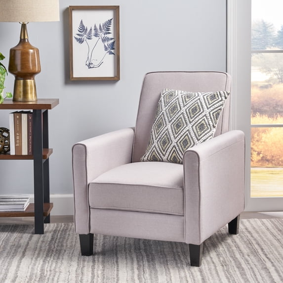 DeeHome Recliner Push Back Chair for Elegant Home Décor Beige