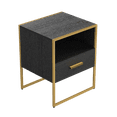 thumbnail image 1 of DeeHome Update Modern Nightstand with 1Drawers, Suitable for Bedroom/Living Room/Side Table (Gold and Black ), 1 of 7