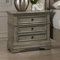 thumbnail image 1 of DeeHome Wheat Rectangular 3-Drawer Nightstand, 1 of 9