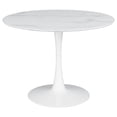 thumbnail image 1 of DeeHome White 40-inch Dining Table, 1 of 5