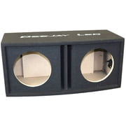 Deejay LED 10" Double Center Port Vented Round Empty Car Bass Speaker Box