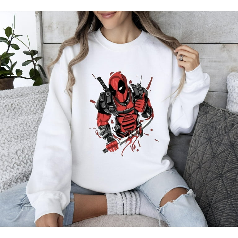 Deeapool Sweatshirt Marvel Deadpool Sweatshirt Unisex Sweatshirt Ultimate Relaxation For All. Walmart