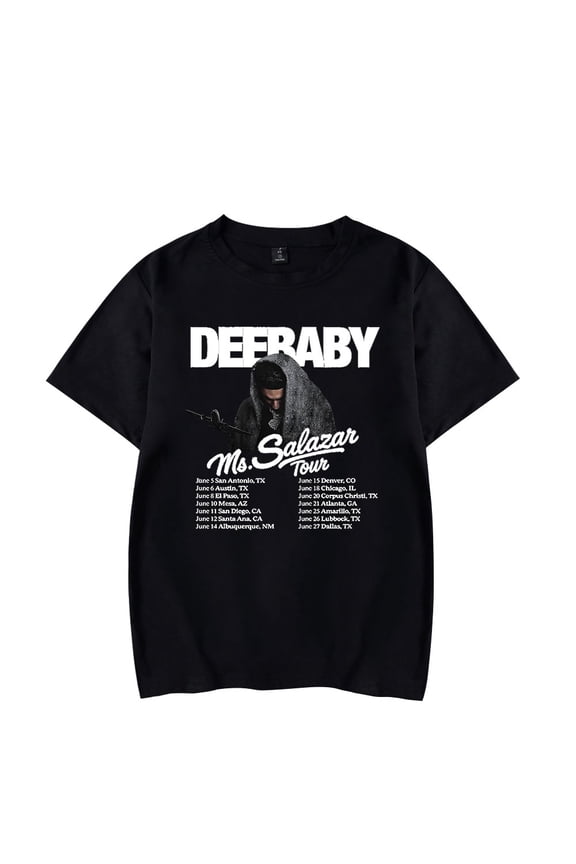 Deebaby Ms Salazar Tour Merch T-Shirts Women Men Cosplay Streetwear Tops Short Sleeve Tee