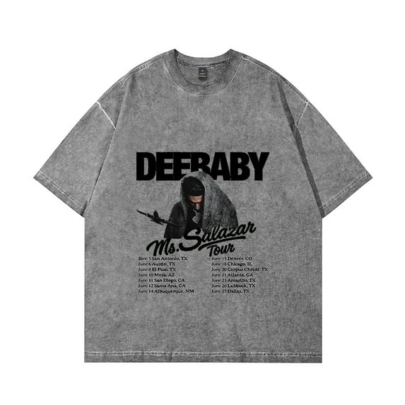 Deebaby Ms Salazar Tour Tee Merch Men Women Vintage Wash Short Sleeve