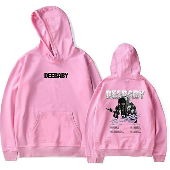 Deebaby Tour Hoodie Long Sleeve Retro Casual Unisex Pullover