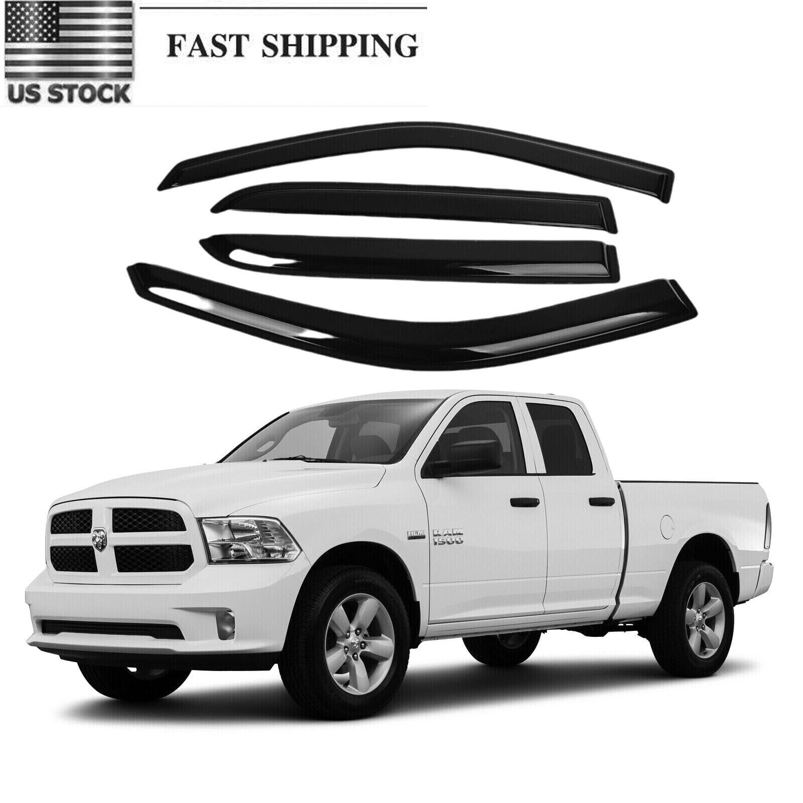 Deebior 94109 4Pcs Sun/Rain Guards Window Visors fit for Dodge 09-18 ...