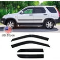 thumbnail image 1 of Deebior Original Ventvisor 4pcs Side Window Visors, Outside Mount Good Looking Tape-On Rain Guards Set, Vent Shade Deflectors Compatible with 2002-2006 Honda CR-V 94459, 1 of 9