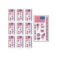 thumbnail image 1 of Deeceymbur 10 Pack Waterproof Removable Flag Temporary Tattoos Face Stickers for International Teams Fan Gear Party Supplies Multicolor Sports Celebration Decals, 1 of 6