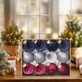 thumbnail image 1 of Deeceymbur 12 Pcs Multicolor Velvet Christmas Balls Ornaments Tree Birthday Party Decor 2.35Inch, 1 of 5