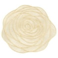 thumbnail image 1 of Deeceymbur 15-inches Round Washable Rose Placemat Non-slipss Heat-insulating Vinyl Placemat, 1 of 6
