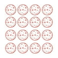 thumbnail image 1 of Deeceymbur 16 Pcs Christmas Red Disposable Plastic Plates Festive Design Irregular Shape, 1 of 7