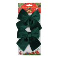 thumbnail image 1 of Deeceymbur 2 Pack Velvet Christmas Bows 4 Color Flocked Decor for Wreaths Trees Garlands Indoor Outdoor Home Decor, 1 of 6