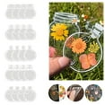 thumbnail image 1 of Deeceymbur 20PCS Transparent Dried Flower Bookmark Kit Clear Jars Stickers Set for Create Whimsy with Dried Flowers & Leaves, 1 of 5