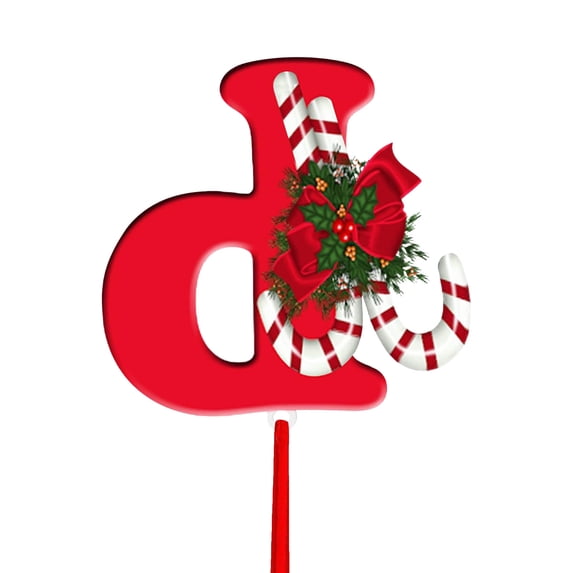 Deeceymbur 26 Letters Christmas Ornament Set Acrylic Alphabet Pendants for Tree Decor Personalized Christmas Symbols