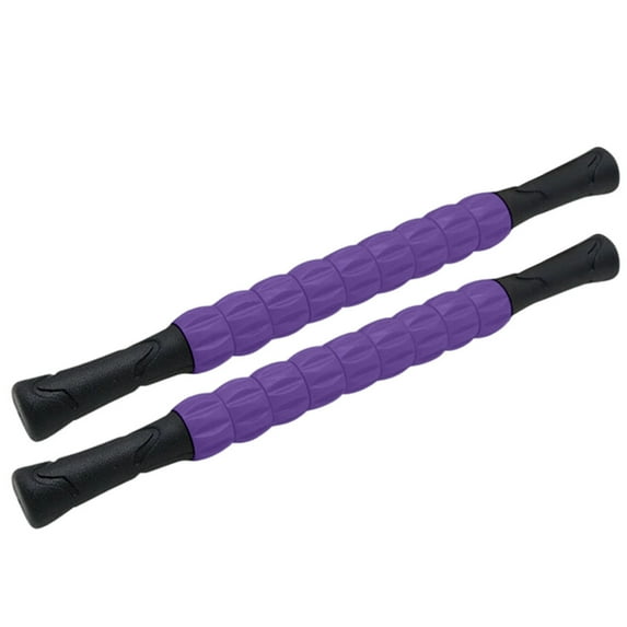 Deeceymbur 2PCS Muscle Massage Roller Stick, Gear-Driven Deep Tissue Massage Roller – Plastic Fitness/Yoga Muscle Relief Tool with Textured Surface