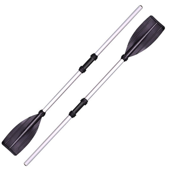 Deeceymbur 2pc Foldable Aluminum Alloy Paddle for Inflatable Fishing Kayak Boats Thickened Hand Cranked Easy Storage