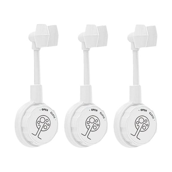 Deeceymbur 3 PCS Adjustable Shower Head Holder, Flexible Dual Vacuum Suction Bracket Bends Sideways and Forward, Angle Adjustable, No-Drill Installation