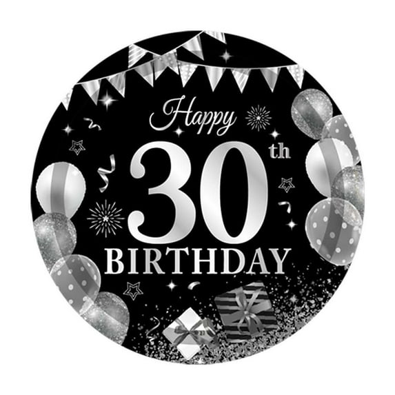 Deeceymbur 30th Birthday Party Tableware Set Disposable Plates Napkins Celebration Supplies