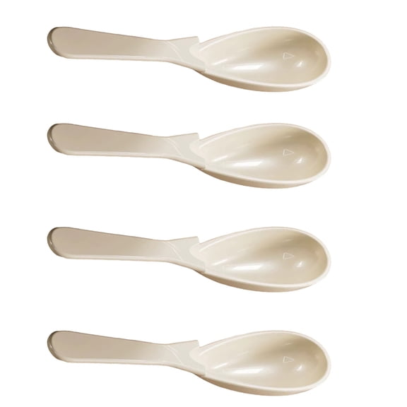 Deeceymbur 4 PCS Asian Soup Spoons with Long Handle- Notch and Hook Style Chinese Won Ton Soup Spoon Rice Spoons for Soba Ramen Noodle