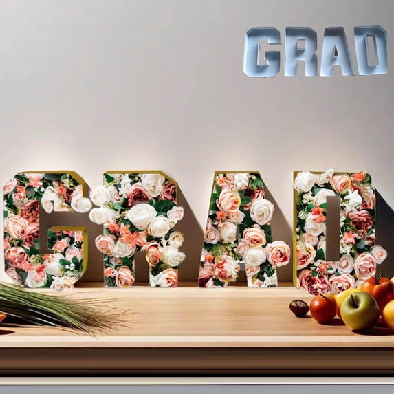 Deeceymbur 4 PCS Numbers Fillable Graduation Cardboard Box Candy Tray for Charcuterie Congrats Grad Party Supplies High School College Celebrations