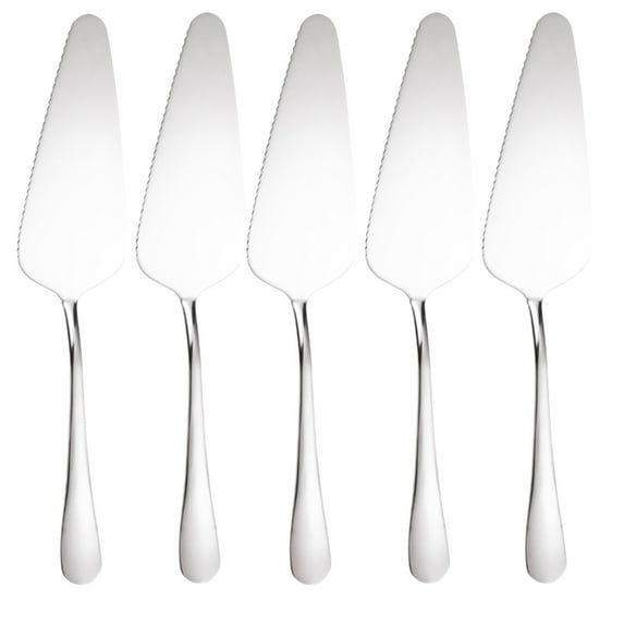 Deeceymbur 5 PCS Pie Server, Stainless Steel Pie Server Cake Server Pie Server Utensil Cake Server and Knife Set Pie and Cake Server Pie Spatula Server Cake Knife