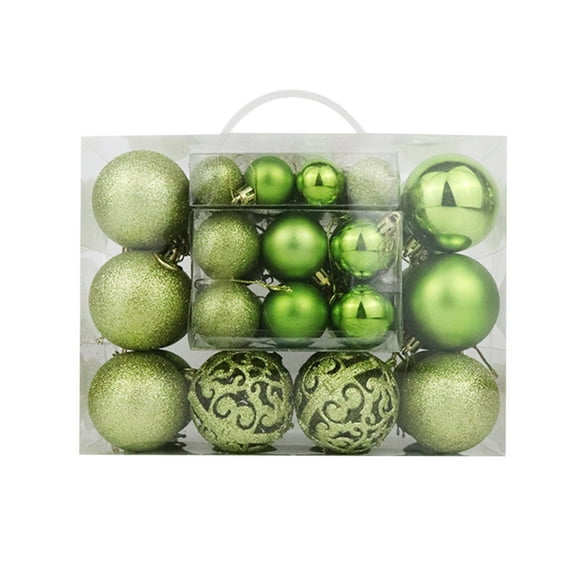 Deeceymbur 50 Pcs Xmas Balls Christmas Ball Ornaments Plastic Christmas Ball Decoration Christmas Tree Small Pendant Decoration Tree Ornaments Balls for Xmas Christmas Tree Mint Green