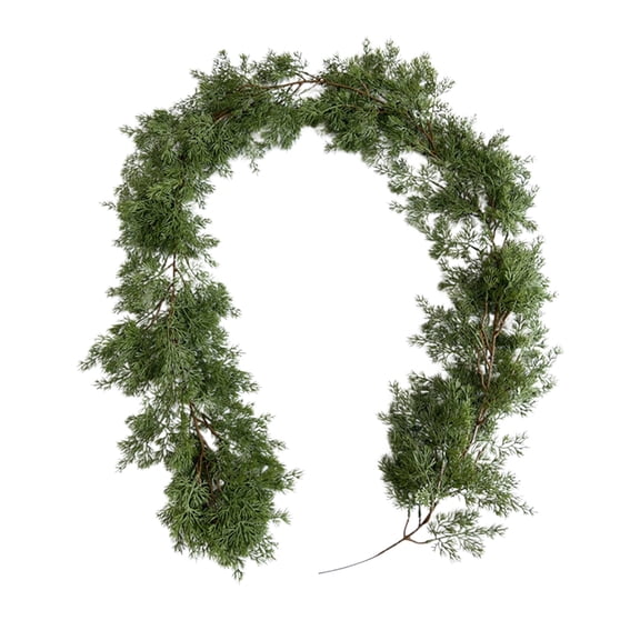 Deeceymbur 6.2ft Christmas Rattan Pin Needle Vines Shaped Party Decoration Home Decoration