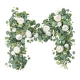 thumbnail image 1 of Deeceymbur 6FT Artificial Flower Garland with Roses Fake Silk Rose Vine Garland for Wedding Arch Party Backdrop Mantel and Wall Decorations, 1 of 6