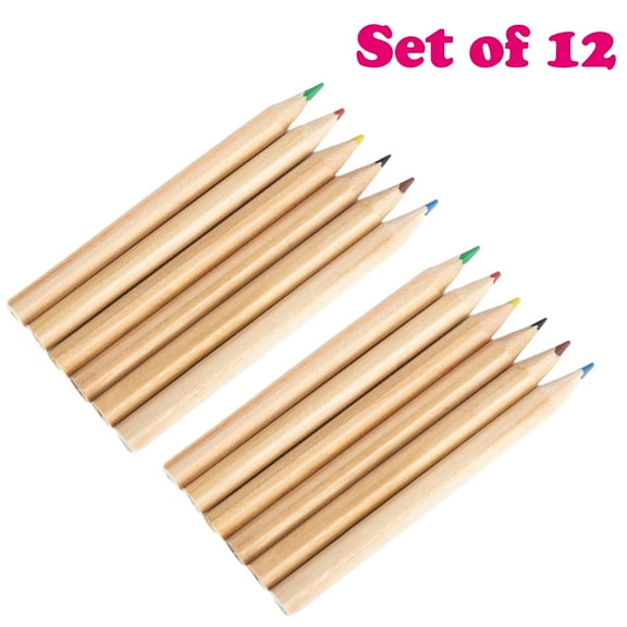 Deeceymbur 6PCS Mini Colored Pencil Set 6-Color Kids' Crayons - Non-toxic Drawing Set, Ergonomic Grip for Safe Creative Play & Art Projects