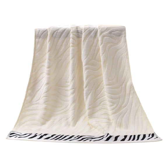 Deeceymbur Animal Print Bamboo Fiber Bath Towel Thickened Soft Absorbent Towel for Adults Tiger Pattern Design Large Size 27.56x55.12in Ideal for Gift Home Use