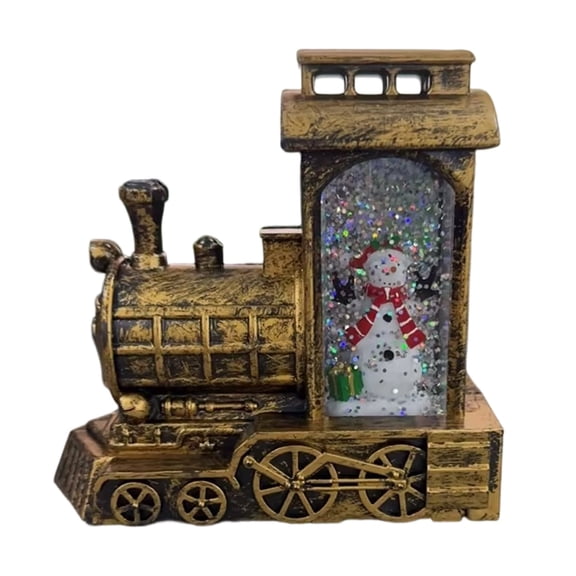 Deeceymbur Animated Holiday Wind Lamp LED Lighted Table Ornament with Festive Character Designs 4.72in