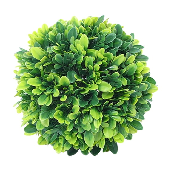 Deeceymbur Artificial Boxwood Topiary Balls Simulated Grass Ball Decoration Plants Green Plants Round Ball Green Plastic Floral Ceiling Fake Tree Ball