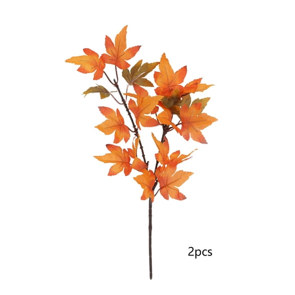 Deeceymbur Artificial Maple Leaf Bouquet Halloween Floral Decor Photo Shooting Prop