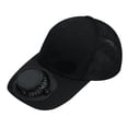 thumbnail image 1 of Deeceymbur Baseball Cap with Solar Powered Fan USB Rechargeable Sun Protection Outdoor Hat Breathable Lightweight Casual Work Activities, 1 of 6